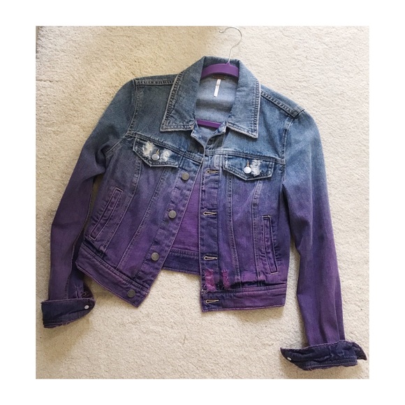 ombre jean jacket
